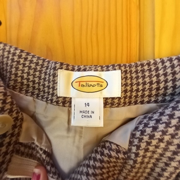 Vintage Talbots 100% Wool Womens Tweed Pants - Picture 3 of 8